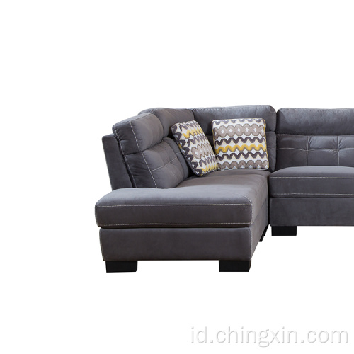Kain Sudut Sofa Set Ruang Tamu Set Sofa